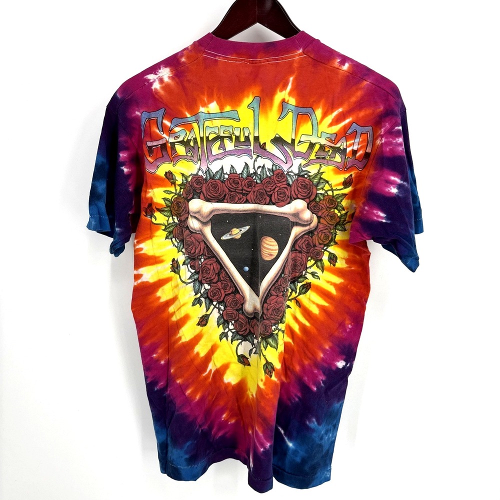 Vintage Grateful Dead Liquid Blue Space your Face Tie Dye T-Shirt Size Mens L - Picture 11 of 14